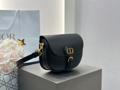Replica Dior Medium Dior Bobby Bag Black Box Calfskin #3487 - Image 15
