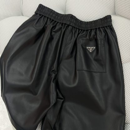 Replica PRADA Nappa leather Bermudas Men's Leather Shorts 2024 #3393 - Image 6
