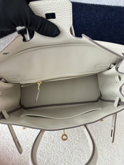 Replica Hermes Birkin 25cm CC10 Carie Handmade Hand Stitching Togo Gold Hardware #3505 - Image 7