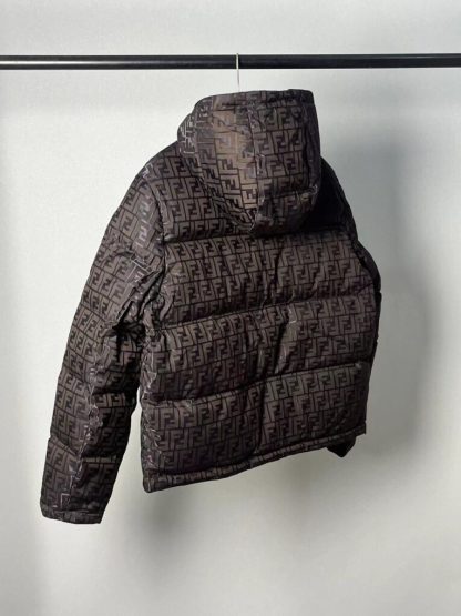 Replica FENDI Brown tech fabric down jacket 2024 winter #3395 - Image 16