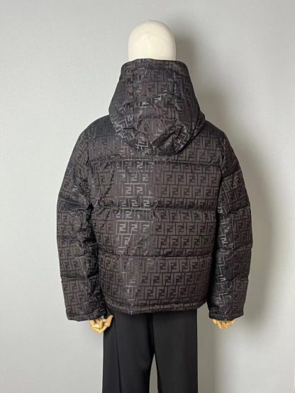 Replica FENDI Brown tech fabric down jacket 2024 winter #3395 - Image 11