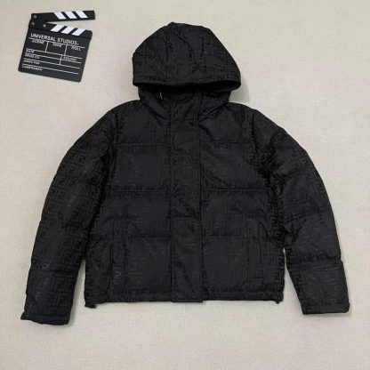 Replica FENDI Brown tech fabric down jacket 2024 winter #3395 - Image 3