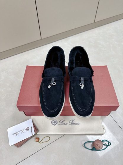 Replica Loro Piana 2024 Summer Charms Walk Loafers Full Black Vip Quality #3662 - Image 8