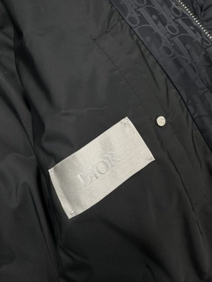 Replica Dior Oblique Down Jacket Black Technical Jacquard For Men #3603 - Image 17