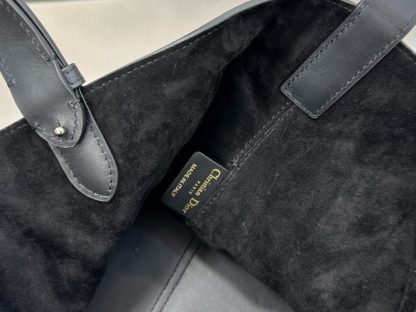 Replica Medium Dior Toujours Bag Black Macrocannage Calfskin #3622 - Image 18