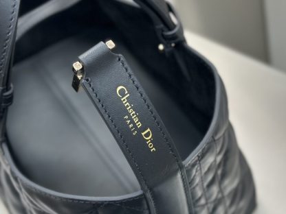 Replica Small Dior Toujours Bag Black Macrocannage Calfskin #3619 - Image 11