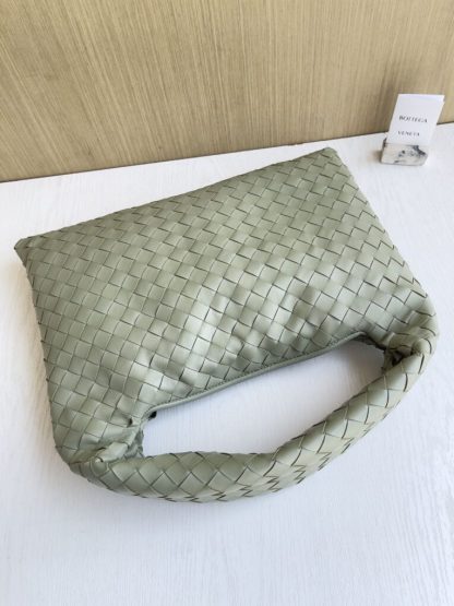 Replica Bottega Veneta Small Hop Travertine Shoulder Bag Calf Leather #3698 - Image 6