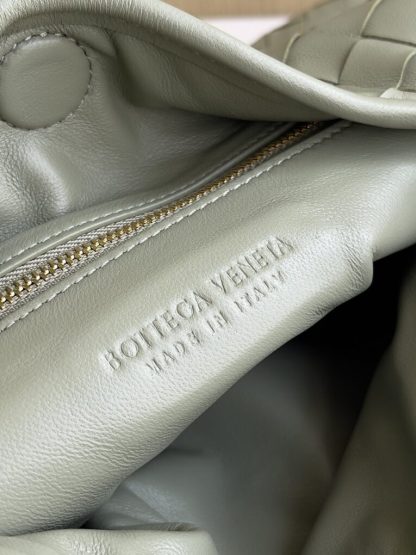 Replica Bottega Veneta Small Hop Travertine Shoulder Bag Calf Leather #3698 - Image 8