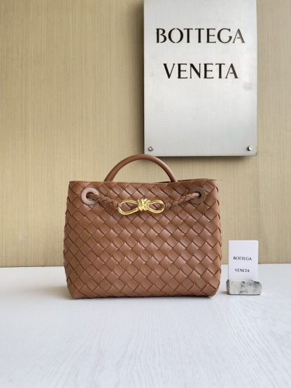 Replica Bottega Veneta Small Andiamo Tote Bag Top handle bag Dark praline #3647