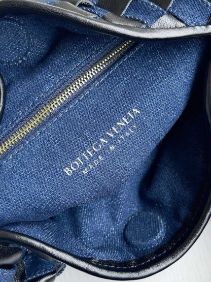 Replica Bottega Veneta Small Hop Shoulder bag with Intrecciato craftsmanship in leather and denim #3655 - Image 2