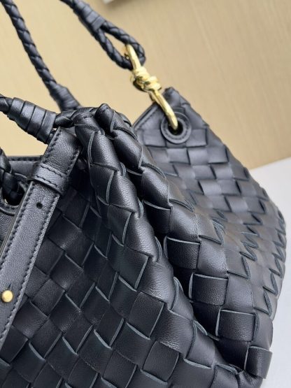 Replica Bottega Veneta Small Parachute Shoulder Bag 796596 Black #3712 - Image 12