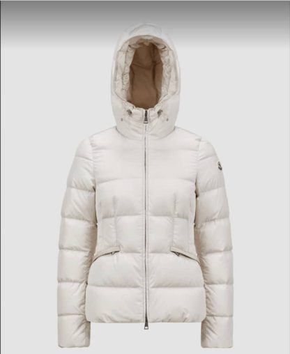 REPLICA MONCLER AVOCE HOODED SHORT DOWN JACKET WHITE #3893