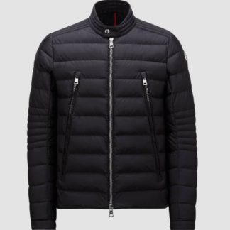 REPLICA MEN'S MONCLER AMIOT DOWN BIKER JACKET #3773
