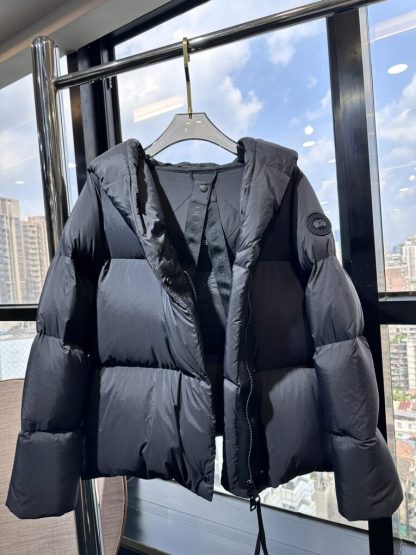 Replica Canada Goose Rhoda Jacket For Women Black #3849 - Image 2