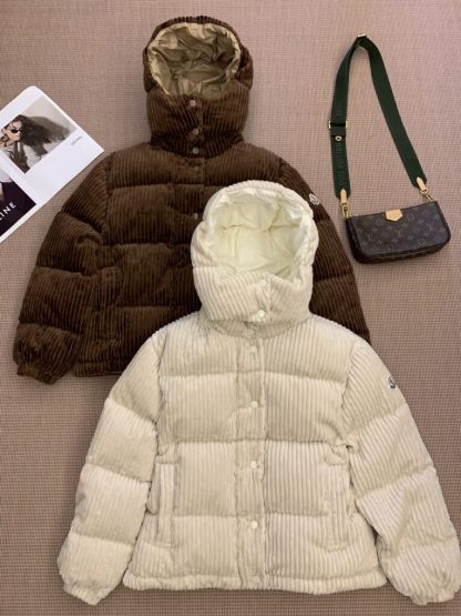 Replica Moncler Daos Chenille Women's Down Jacket Brown #3754 - Image 9