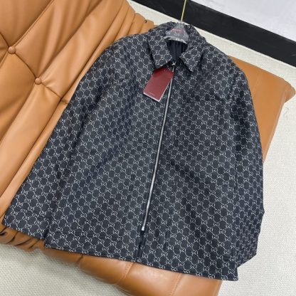 Replica GUCCI MEN'S WOOL JACKET WITH GG SHADOW 803984 #3832 - Image 16