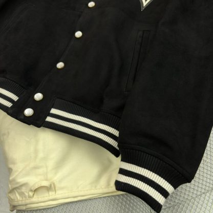 Replica Louis Vuitton Embellished Lambskin Bomber Blouson Leather Jacket For Men #3856 - Image 6
