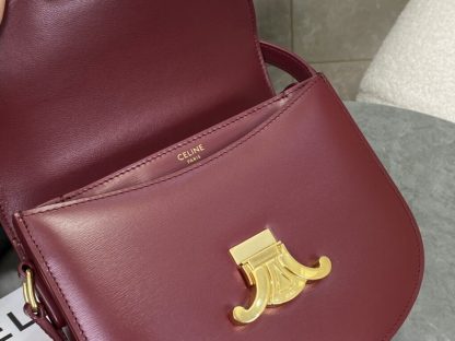 REPLICA CELINE BESACE CLEA IN SHINY CALFSKIN RED #3948 - Image 10