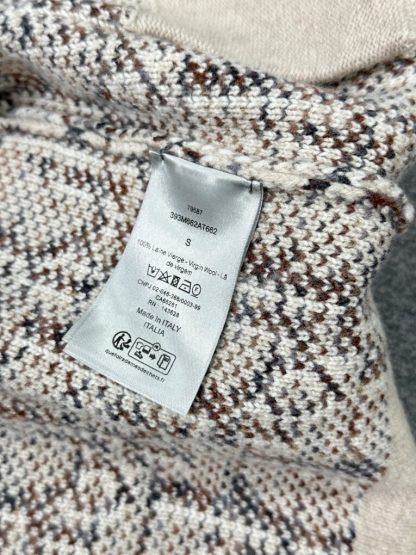 Replica Dior Oblique Cardigan Sweater With Buttons Beige and Brown Virgin Wool Jacquard #3980 - Image 24