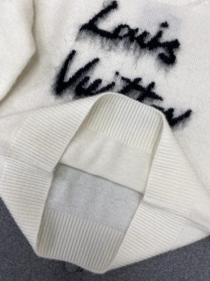 Replica Louis Vuitton Brushed Knit Jumper 1AGHCT White #3988 - Image 7