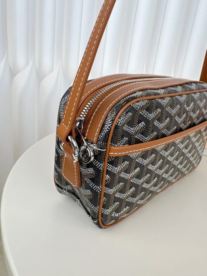Replica Goyard Cap-Vert PM Bag Black & Tan #4049 - Image 9