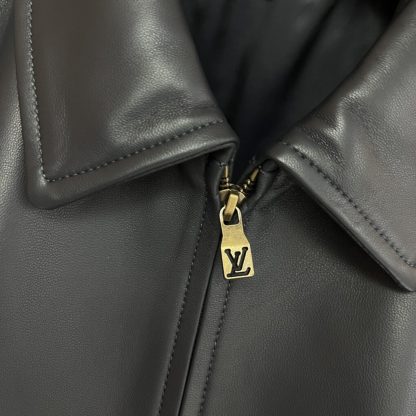 Replica Louis Vuitton Leather Mix Blouson Jacket 1AFQL3 #4011 - Image 3