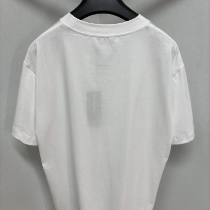 Replica Dior Men's Archives Labels T-Shirt Relaxed Fit White #4074 - Image 4