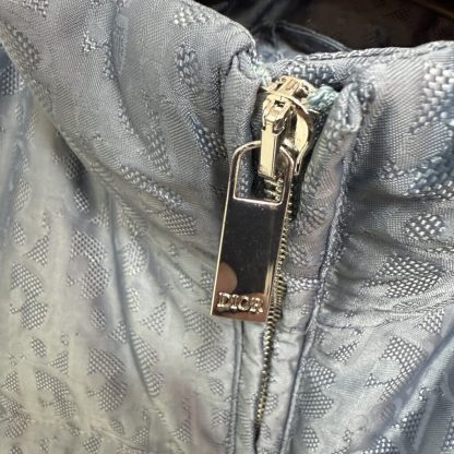 Replica Dior Men's Oblique Puffer Jacket Blue Technical Jacquard 2025 #3999 - Image 6