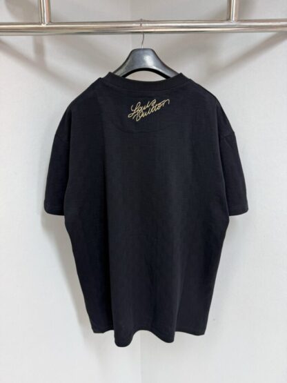 Replica Louis Vuitton Men's Signature Patch Cotton T-Shirt #4120 - Image 6