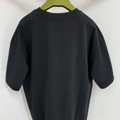 Replica GUCCI EMBROIDERED COTTON JERSEY T-SHIRT BLACK #4157 - Image 9