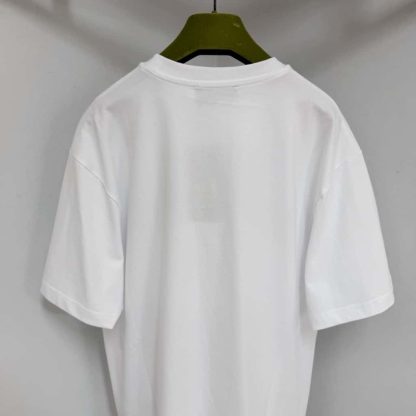 Replica GUCCI PRINTED COTTON JERSEY T-SHIRT White #4156 - Image 6
