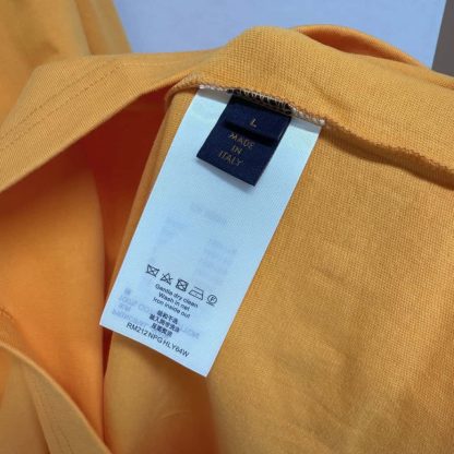 Replica Louis Vuitton Men's Embossed LV Ski T-Shirt Orange 1AGIIO #4168 - Image 6