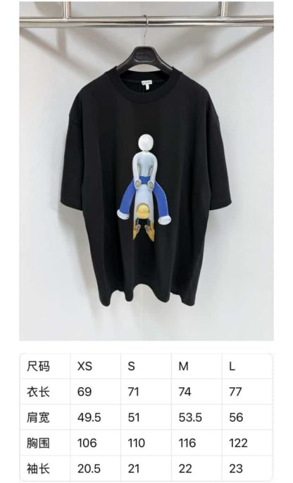 Replica Loewe Loose fit T-shirt in cotton For Men 2025SS #4194 - Image 9