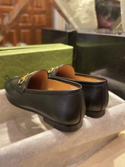 REPLICA GUCCI WOMEN'S GUCCI JORDAAN LOAFER BLACK - Image 6