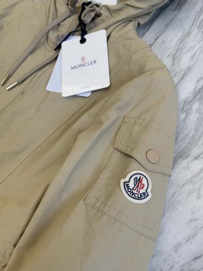 Replica MONCLER LEANDRO HOODED PARKA JACKET BEIGE - Image 8