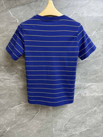Replica Miu Miu Jersey T-shirt stripe blue - Image 3