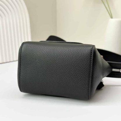 Replica Loro Piana Happy Day Nano Shoulder Bag in Black - Image 6