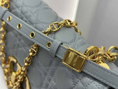 Replica Dior Medium Caro Bag in Gray - Image 4