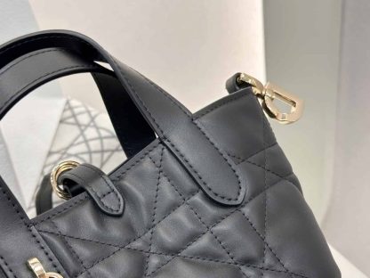 Replica Dior Toujours Vertical Nano Tote Bag in Black - Image 11