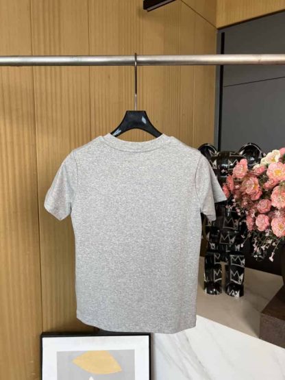 Replica Miu Miu grey Seamless mélange T-shirt - Image 2